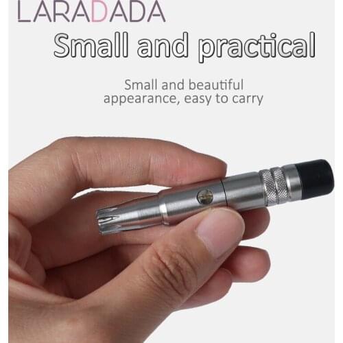 Nose Trimmer for Men Stainless Steel Manual Trimmer for Nose Vibrissa Razor Shaver Washable Portable Nose Ear Hair Trimmer