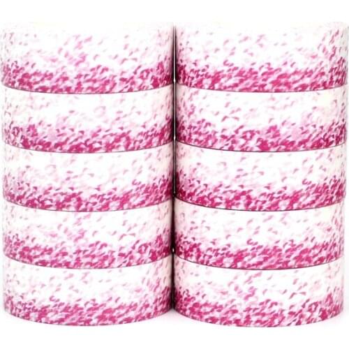 NEW 10pcs/Lot Decorative Cute Pink Petal rain flying Washi Tapes Japanese Bullet Journal Adhesive Masking Tape Papeleria