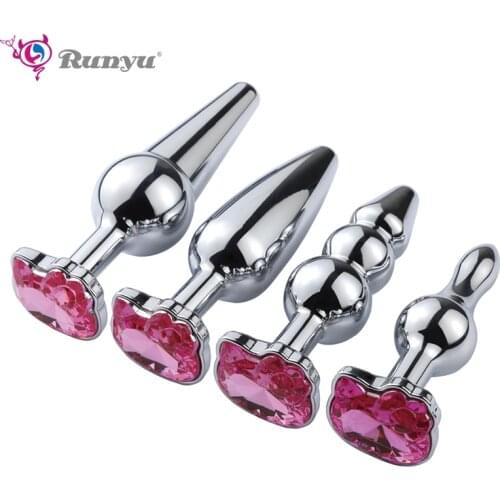 New Butt Plug Back Yard Small Medium Big Smooth Metal Anal Plug Dildo Sex Toys Products Butt Plug Gay Anal Beads for Women/Men