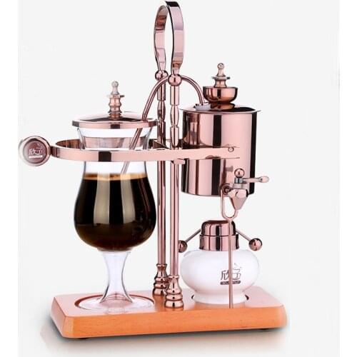 New design water drop Royal balancing siphon coffee machine/belgium coffee maker syphon vacumm coffee brewer