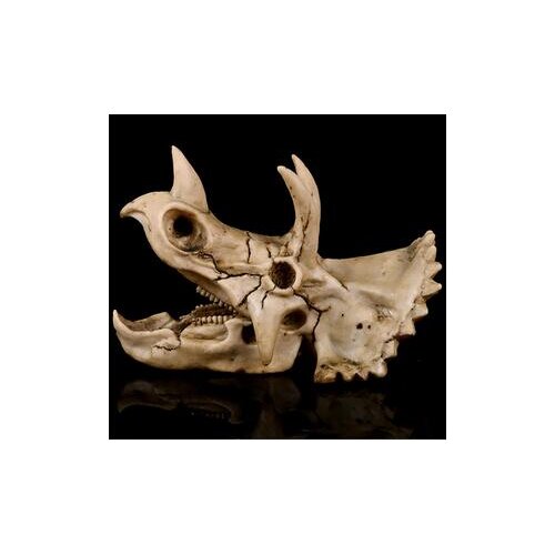 P-Flame Triceratops Sculpture Collection Handmade Crafts Sterrholophus Marsh Statue Decoration Resin Dinosaur Skull Souvenirs