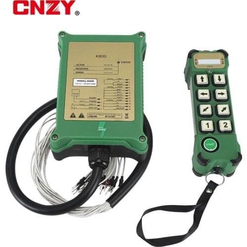 K800 8 Button Remote Industrial remote controller switches Hoist Crane Control Lift Crane 1 transmitter + 1 receiver