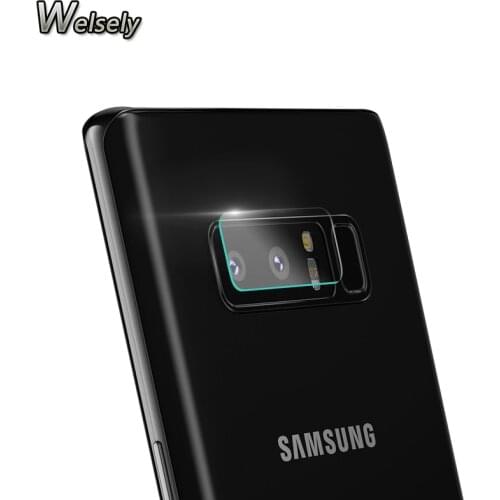 For Samsung Galaxy Note8 8 Plus HD Transparent Rear Back Camera Lens + Flash lamp Protector Tempered Glass Film Cover accessorie