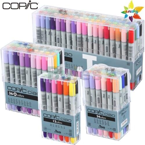 COPIC Ciao 3 Double head Alcohol oily Soft head pen Skin color Cartoon Clothing Hand drawn illustration 24 36 72 180 color