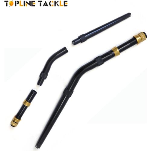 Boat fishing rod butt combine 2 in 1 butt 4# alu bent rods and straight butt trolling fishing rods butt