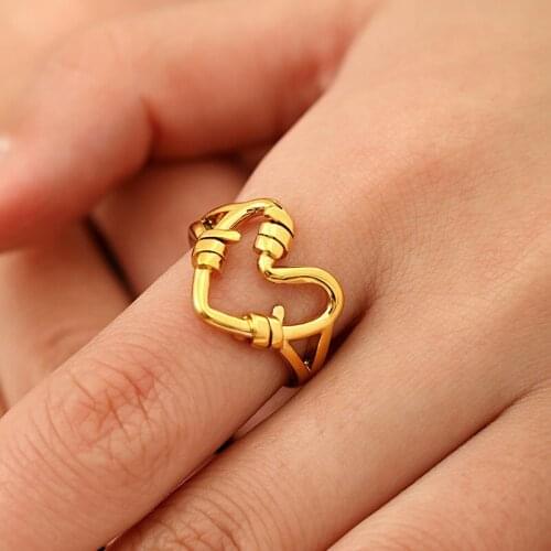 SALMOPH Women's Gold Rings