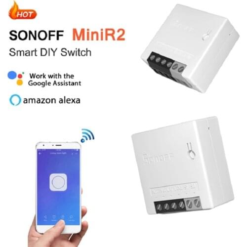 SONOFF MINI WiFi Switch DIY Smart Timer Light Switch 10A 2 Way Switch Support EWelink APP/LAN For Smart Home Alexa Google Home