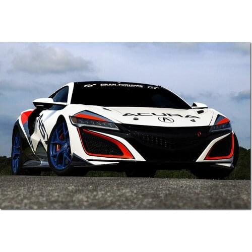 Modern Canvas Painting Acura NSX Pikes Peak Racing Car Photo Wall Art Posters and Prints Wall Picture for Home Decor