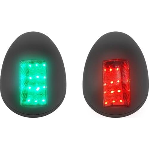 12VDC LED Waterproof Marine Boat Navigation Lamp Plastic Green Starboard and Red Port Side Lamp