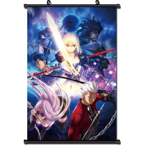 Japanese Anime Fate Stay Night Home Decor Wall Scroll Poster Dropshipping Wholesalers cartoon canvas painting posters