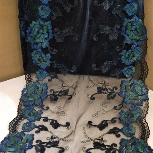 1Yard High Quality Gorgeous Embroidery Tulle Lace Trim Lace Fabric Mesh Floral Lace Ribbon Lace Sewing DIY Cloth