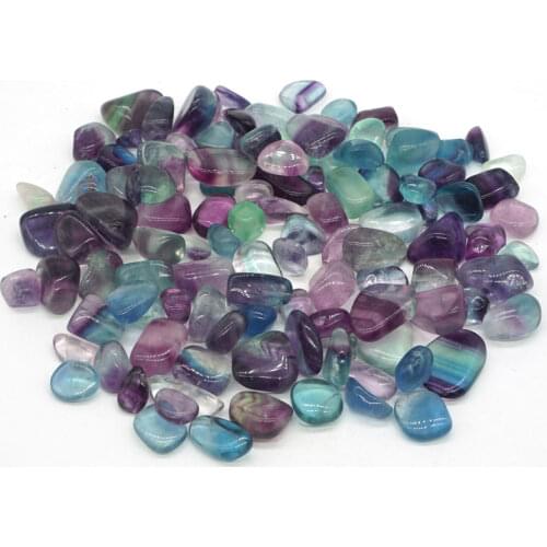 Natural Fluorite Tumbled Stone Gemstone Rock Mineral Crystal Healing Chakra Meditation Feng Shui Decor Collection