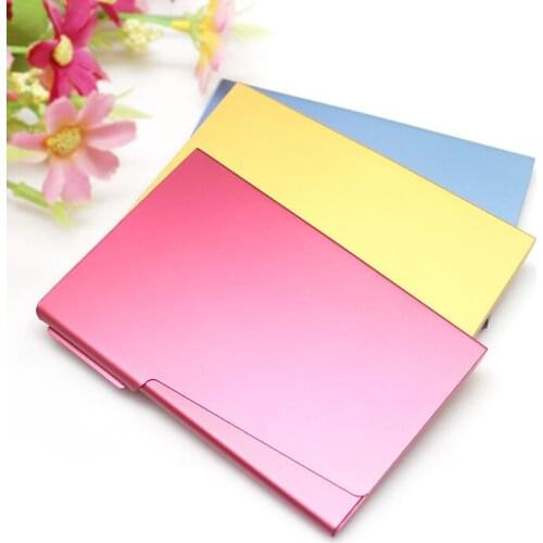 200pcs customized logo business card holder; aluminum alloy business card holder; metal card holder; OEM card holder jyt04