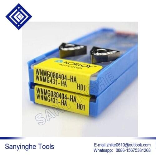 Free shipping high quality 50pcs/lots WNMG080404-HA H01 / WNMG080408-HA H01 cnc carbide turning inserts