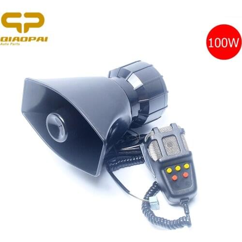Motorcycle car alarm siren 5 tone horn square opening 12V band high power loudspeaker alarm horn Firemen Ambulance propoganda