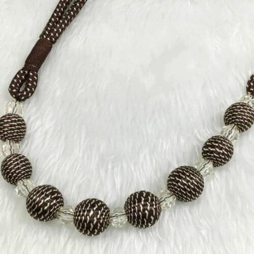 2pcs/lot Curtain Bandage Handcraft Polyester Hanging Ball Beads For Living Room Bedroom Home Decoration Accessories Gordijnen