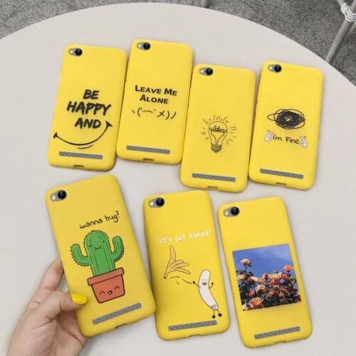 For Xiaomi Redmi 5A Case Silicon Soft Bumper Case For Xiaomi Redmi 5A Cover Banana Cactus Cartoon Funda For xiaomi Redmi 5A Capa