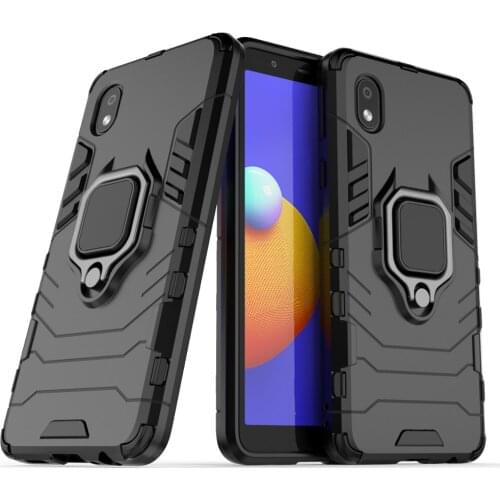 Case for Galaxy M01 Core SM-M013F Magnetic Car Shockproof Metal Finger Ring Armor Cover for Samsung Galaxy A01 Core SM-A013F