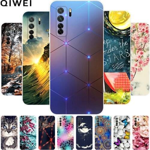 For Huawei Nova 7 SE Case 2020 New fashion Cute Painted Soft TPU Silicone Back Cover For Huawei Nova7 Pro Nova 7SE Phone Cases