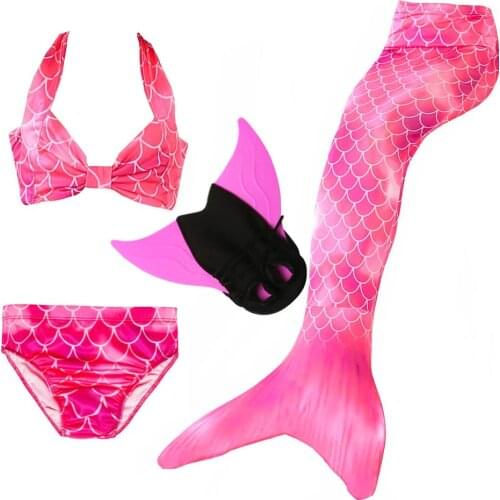 Children Girls Mermaid Tail for Swimming Kids Mermaid Fancy Costume Cosplay Swimwear Outfit Girls Summer Beach Swimmable Wear