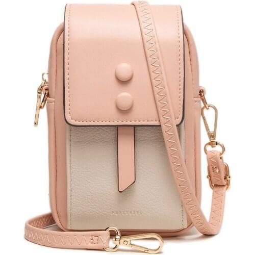 Design Small Shoulder Bag for Women Fresh Soft pu Leather Mini Crossbody Phone Bags Pocket Lady Handbag Portable Purse
