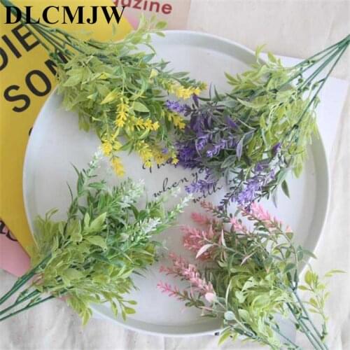 Artificial plants Simulation green grass Fake plant decorate flowers For wedding home garden Plastic plant Artificial grass