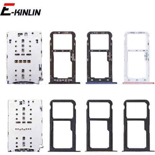 Micro SD Container Socket Holder Slot Connector Sim Card Tray For HuaWei P9 Lite Mini IP03 EVA-AL00 Adapter Reader