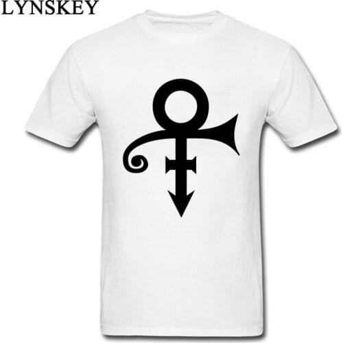 Man 2017 Prince Logo Print Fashion T shirt Simple Funky 3XL Boyfriend T-shirts 100% Cotton Fabric