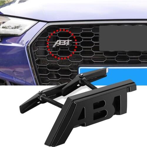 ABT Logo Sticker For Volkswagen Audi Skoda Seat Golf TT RS3 RS6 RS7 SQ7 A3 RS4 RS5 A8L S6 A4 Q5 A1 S5 S4 A5 Grill Accessories