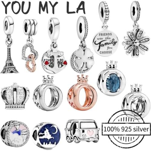 New 925 Sterling Silver Beads LOVE Forever Family Dream Catcher Bead Charms Fit Original Pando Charm Bracelets Women DIY Jewelry