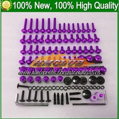 Fairing bolts full screw kit For KAWASAKI NINJA ZZR400 00 01 02 03 ZZR 400 ZZR 600 ZZR600 04 05 06 07 CL14 Nuts bolt screws Nut