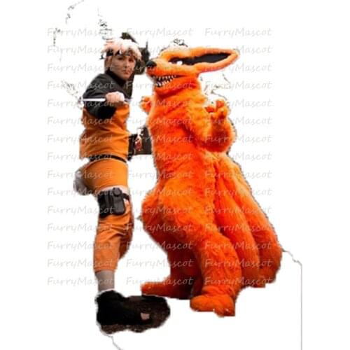 Kyuubi Kitsune Gumiho furry Mascot Costume Fursuit Cosplay Animal Party Fancy Dress Carnival Birthday Gift