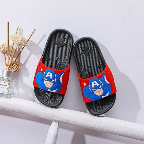 Disney new cartoon slippers non-slip indoor home bathroom bathing boy cartoon outside wearing flip-flops