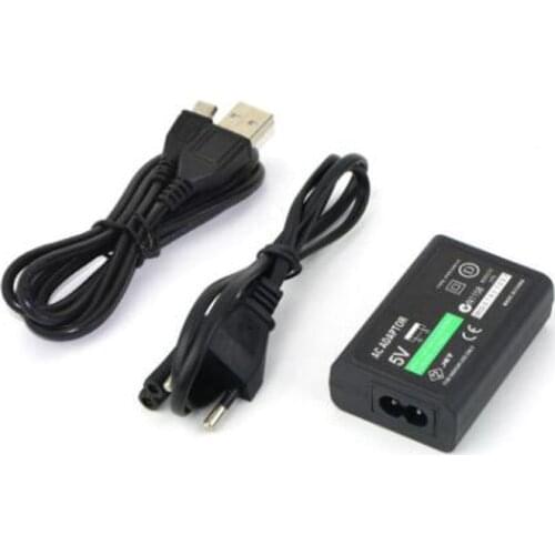 EU/US Plug Home Charger Power Supply 5V AC Adapter USB Charging Cable Cord For Sony PlayStation Psvita Slim PS Vita PSV 2000