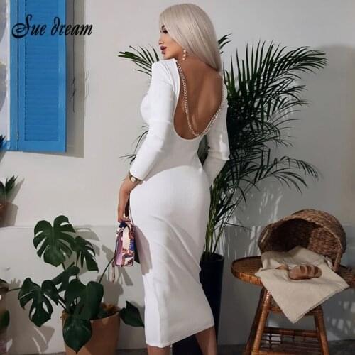 SUE DREAM Fashionable Knitted Dresses