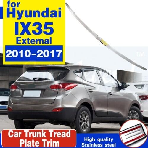 High quality Car-covers stainless steel External Rear bumper Protector Sill 1PCS fit for Hyundai IX35 2010-2017 Car styling