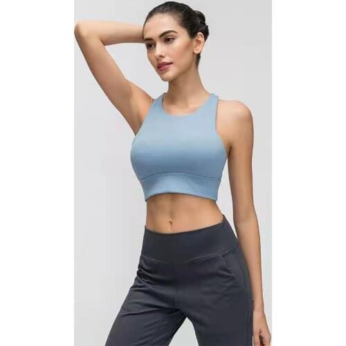 2021 New Triangle Hollow High Neck Yoga Sports Underwear Women Sports Bra