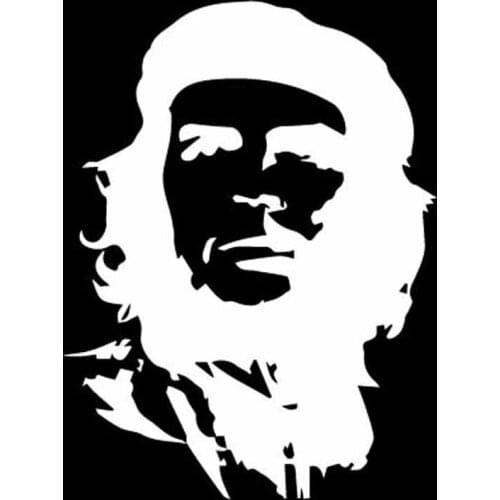 Serious Celebrity Che Guevara Car Vinyl Decal Decorate Sticker Car Window Body Decorative Stickers Accessories Black/Silver
