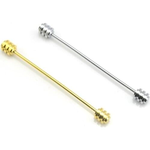 20pcs/lot Classic Shirt Collar Pin Clip Tie Collar Bar 2 colors Tie Rods Angle Pin Collar Clip Pin Bar Mens Jewelry Wholesale