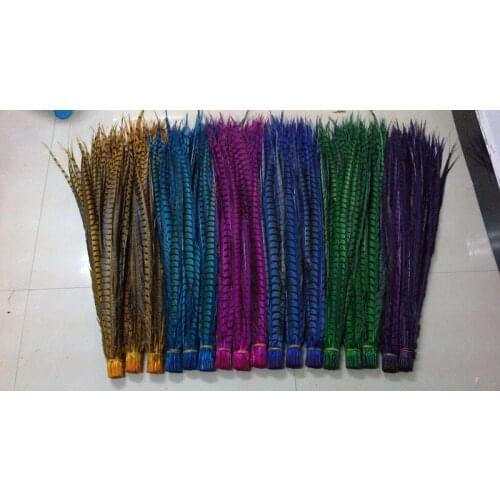 50pcs/lot 80-90cm 30-35inch Lady Amherst Pheasant Tail Feathers pheasant feathers for carnival party costumes cosplay decoration