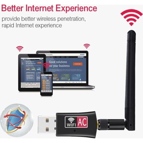 USB computer fast Wireless 600Mbps WiFi 2.4G+5GHz Dual Band AC Wifi Antenna 802.11a/b/g/n Adapter powerful Wi-Fi Network Card