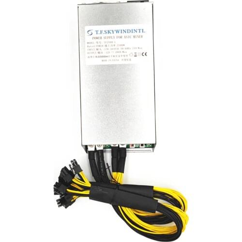 2500W Asic antminer PSU power supply 2400W PSU for antminer s9 a3 t9 s7 Mining Power Supply 12v for ASIC Miner GPU s9 wahtsminer