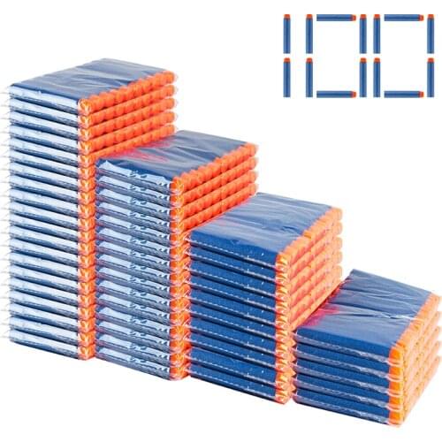 100Pcs Darts For Nerf Mega 7.2cm Sniper Darts Bullets Mega Foam Refill Darts Big Hole Head Bullets for N-Strike Mega Series
