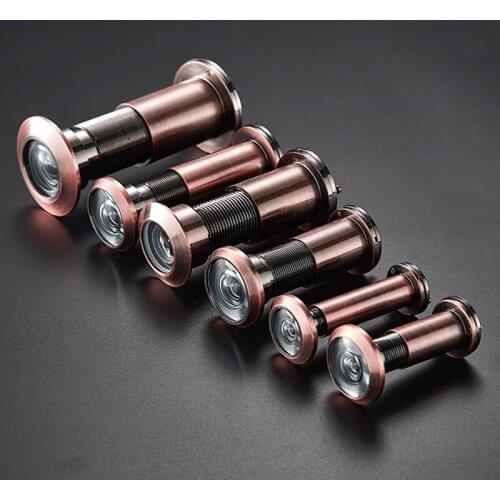 Poop Hole Door Viewer 14 16 22 28 32mm Matte HD Lens with Cover Metal Cat Eye Security for Home Door View Door Peephole