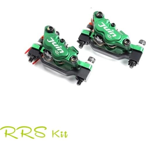 Juin Tech GT-P Line Pull Hydraulic Road Disc Skid Set Ultralight Bicycle Disk Brake Clamp 4 Pistons Highway Bike Brake Caliper