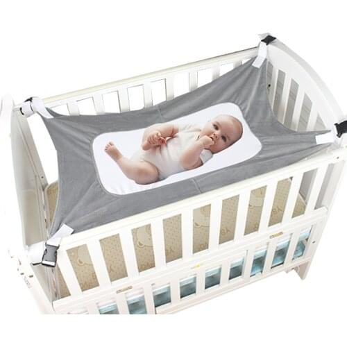 Infant Baby Hammock Newborn Kid Sleeping Bed Safe Detachable Baby Cot Crib Swing Elastic Hammock Adjustable Net Portable