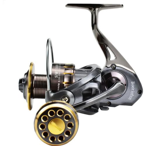 Boekiofun Reels for Fishing SW7000 Max Drag 12.5kg 17+1BB Metal Spool Spinning Reel Saltwater Power Handle