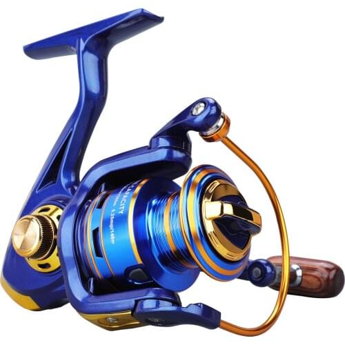Sougayilang HOT High Quality 12bb Metal Spool Spinning Reel 1000-4000 Series 5.2:1 Aluminum Spool Bait Folding Handld De Pesca