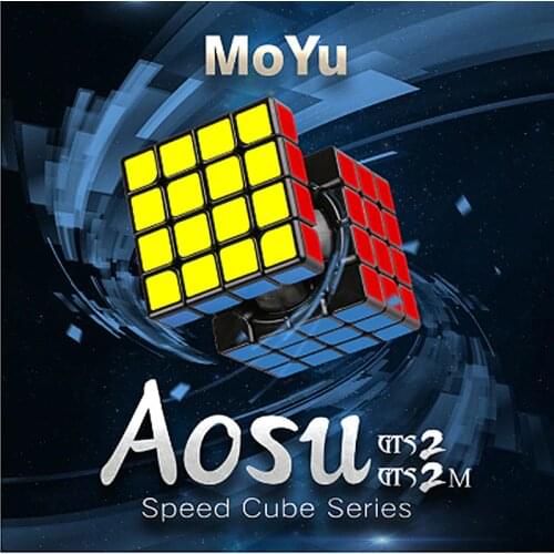 Moyu AoSu GTS2 M 4X4X4 Magnetic magic speed cube GTS 2M 4x4 puzzle cubo magico Competition Cubes