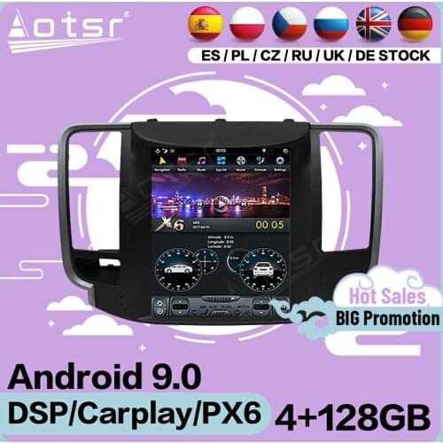 128G Tesla Screen Multimedia Stereo Android Player For Nissan Teana 2008 2009 2010 2011 GPS Navi Receiver Audio Radio Head Unit